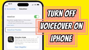 To turn off VoiceOver on iOS